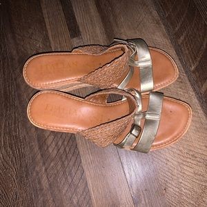 Italian shoemakers wedge sandals